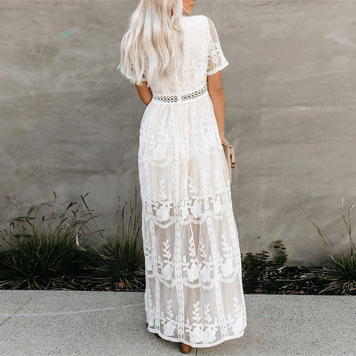 Casual women's Belinda maxi dress, perfect for summer days, beach trips, or vacation style.