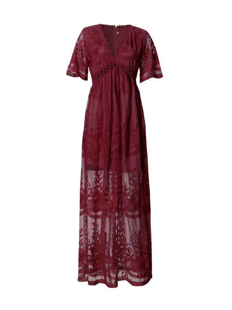 Belinda maxi dress, an elegant long dress for women, perfect for summer parties & vacation wear.