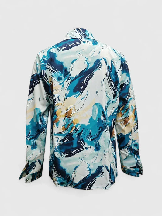 Women's elegant long-sleeve blouse, a stylish and versatile top for fashion-conscious women.