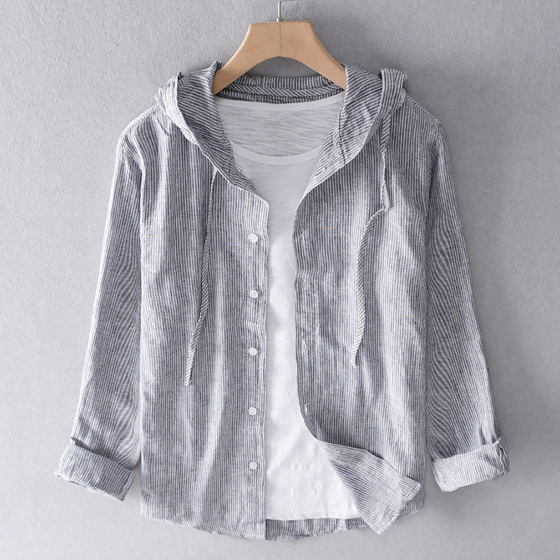 Stylish women's breathable blouse, a comfortable long-sleeve top. Elegant for versatile spring & summer fashion.