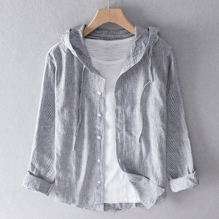 Stylish women's breathable blouse, a comfortable long-sleeve top. Elegant for versatile spring & summer fashion.