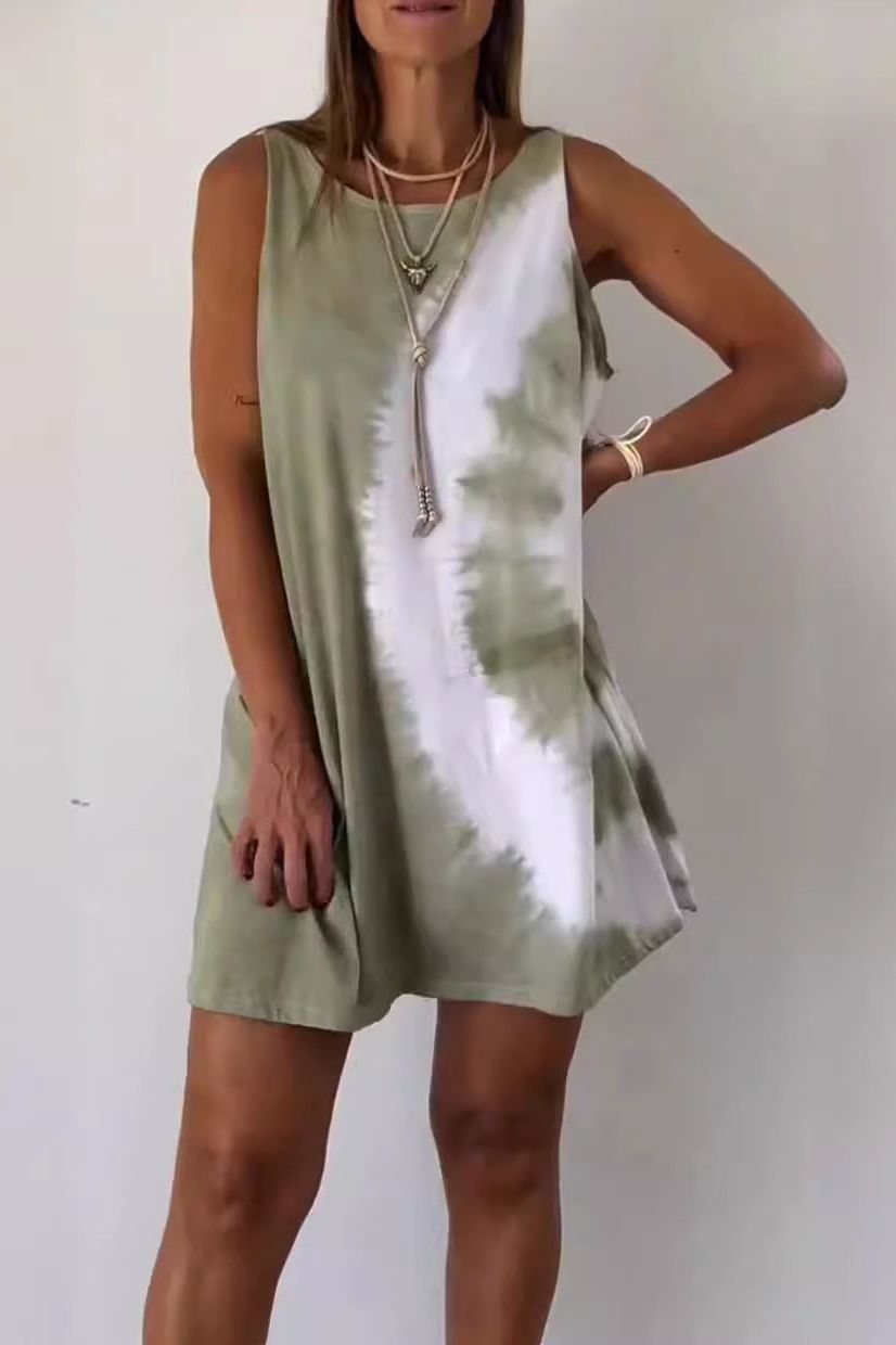 Vibrantly printed floral midi dress for women, featuring an elegant, flattering, and flowy design for spring/summer.