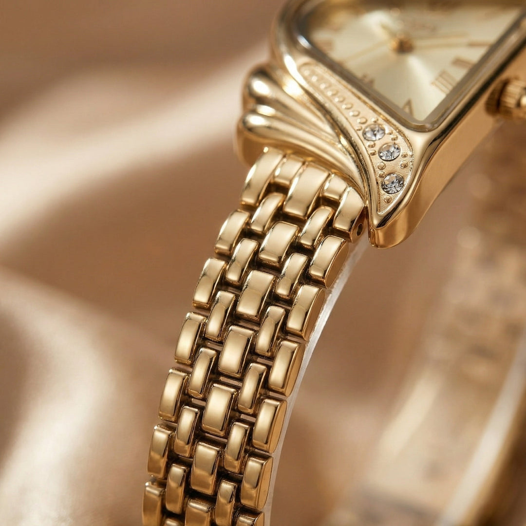 Silver alloy women's watch, irregular rhombus dial. Durable quartz movement, fashionable designer accessory.