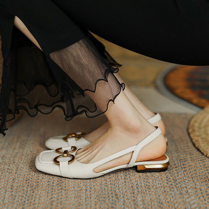 Chic slingback flats for women, offering comfortable day to night versatile style.