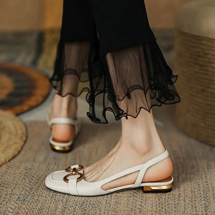 Comfortable elegant women's slingback flats, suitable for all-day wear and many outfits.