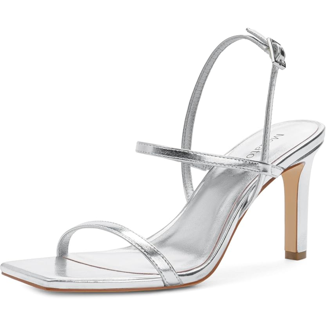 Women's party-ready strappy high heel sandals. Chic & elegant open-toe footwear for special evenings.