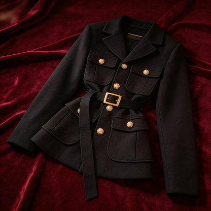 Sophisticated women's formal jacket, a stylish and comfortable blazer for office or everyday elegance.
