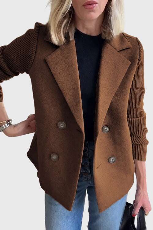 Essential women's elegant tailored blazer. Chic professional jacket, perfect for versatile office & formal fashion.