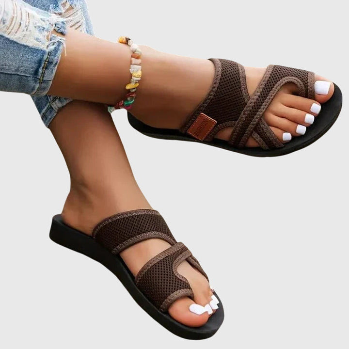 Elody #1114 women's open-toe slip-on platform sandals, designed for ultimate comfort.