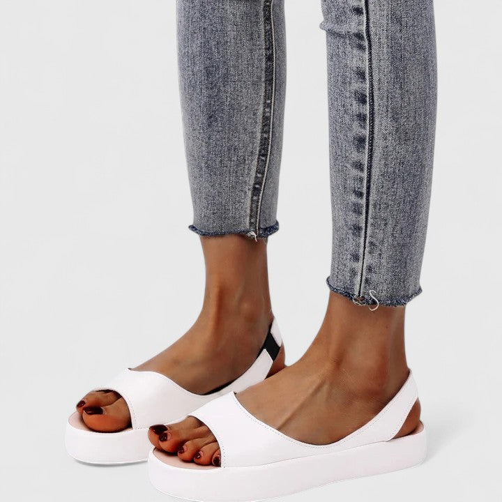Emrynn women's orthopedic slip-on sandals, ideal comfort footwear with cushioned sole & arch support.