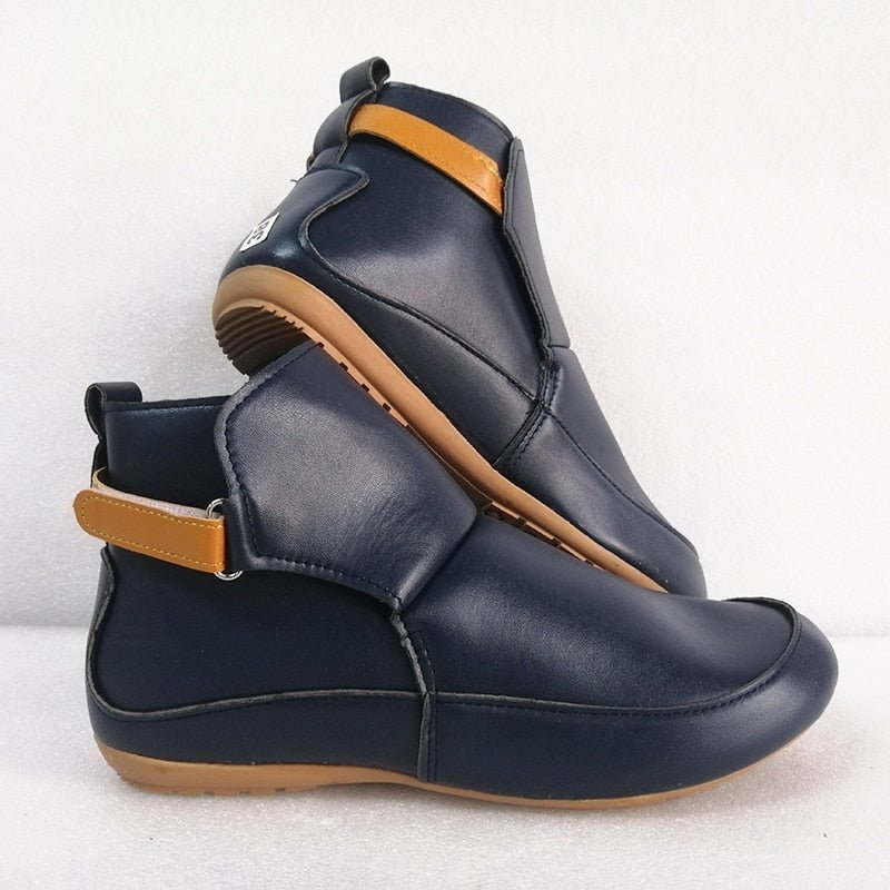 Ergonomic ErgoFit women's ankle boots, providing comfortable slip-on all-day support.
