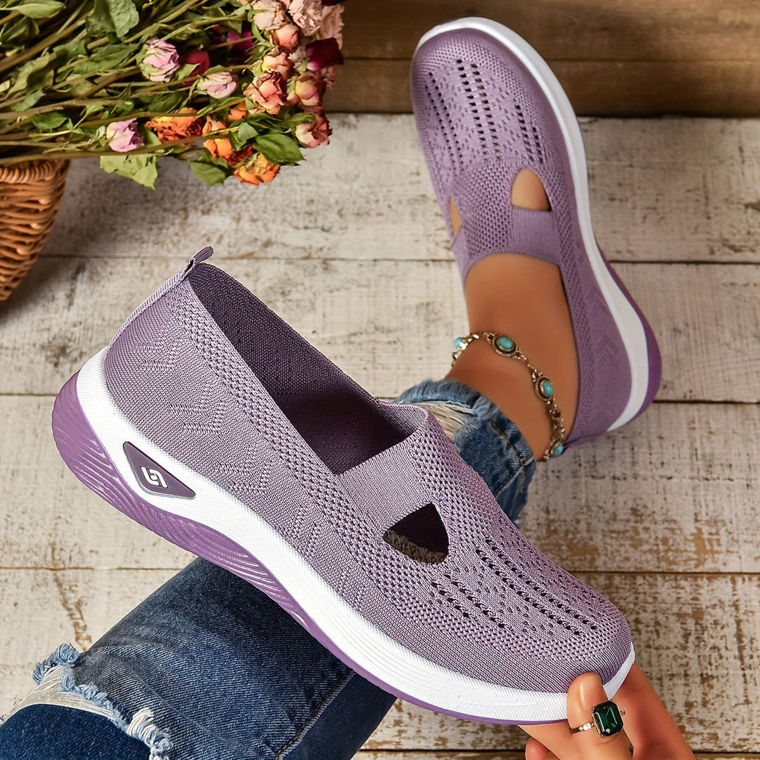 Versatile women's casual footwear, easy slip-on sneakers with ergonomic comfort & arch support.