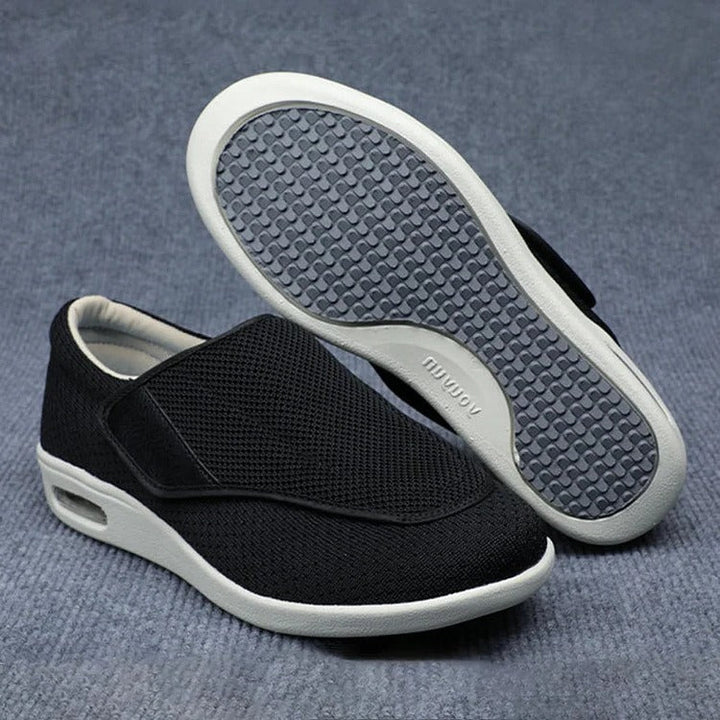 Therapeutic women's orthopedic shoes for swollen feet, bunions, and edema relief with wide fit.