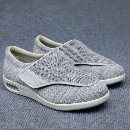Adjustable extra wide women's walking shoes, ideal for swollen feet, diabetes, and orthopedic needs.