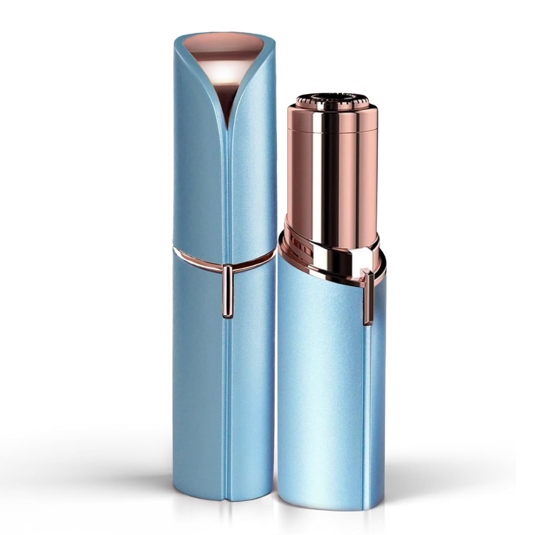 Women's Flawless Facial Hair Remover for smooth skin, painlessly removes peach fuzz & vellus hair.