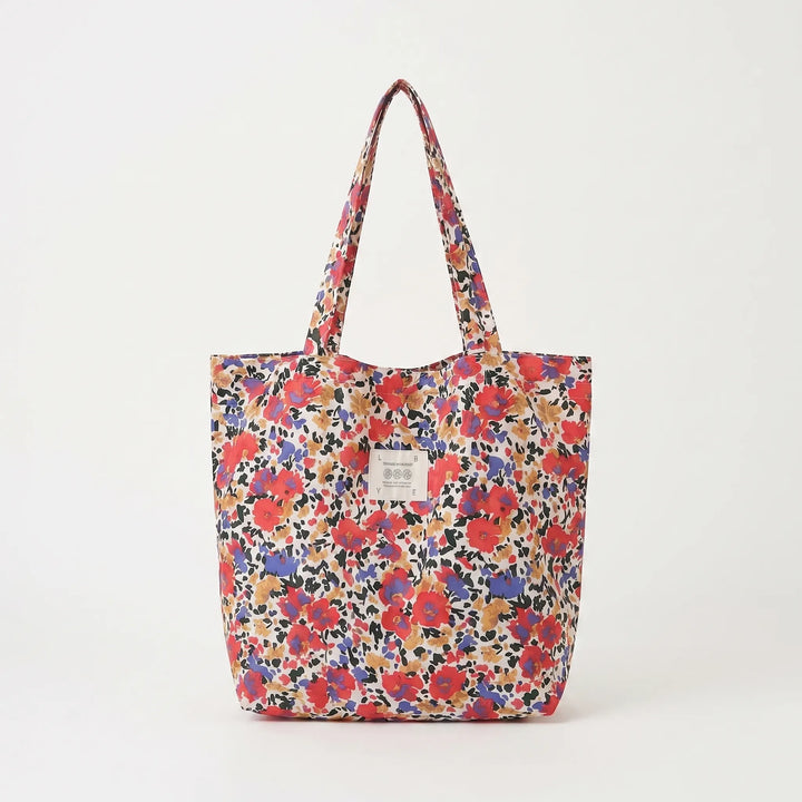 Spacious women's tote bag with floral print, comfortable shoulder carry for all your essentials.