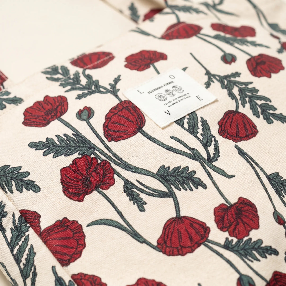 Everyday women's floral tote bag, spacious shoulder carry for work, travel, or shopping.
