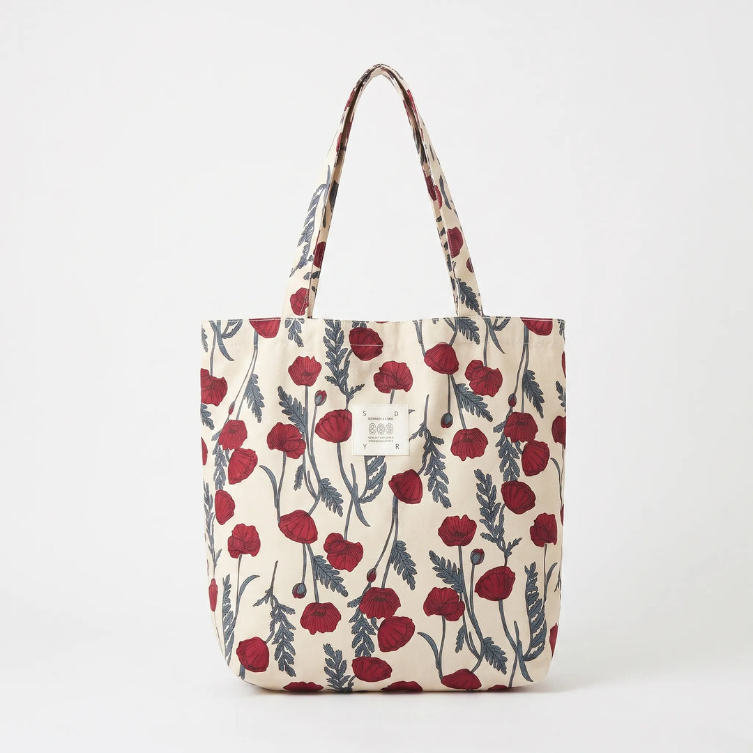 Summer floral print tote bag for women, spacious & stylish shoulder carry for any occasion.