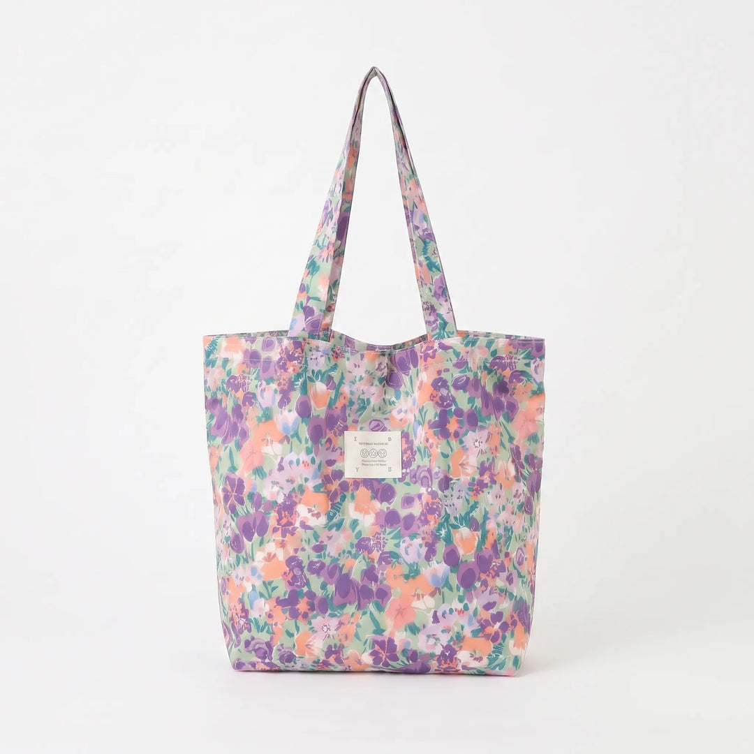 Roomy women's floral tote bag, practical shoulder carry for travel or a busy day.