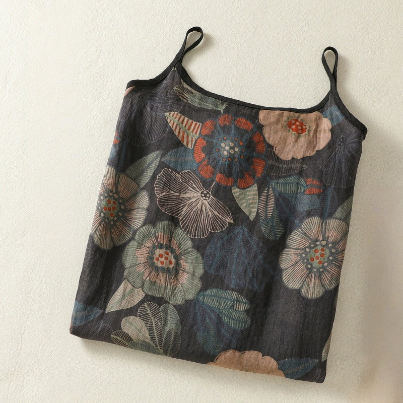 Casual yet elegant women's floral summer slip dress. Lightweight, comfortable, and versatile for daywear or vacation.