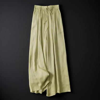 Soft, breathable women's wide-leg comfort pants, perfect for relaxed summer days, vacation, or casual spring outings.