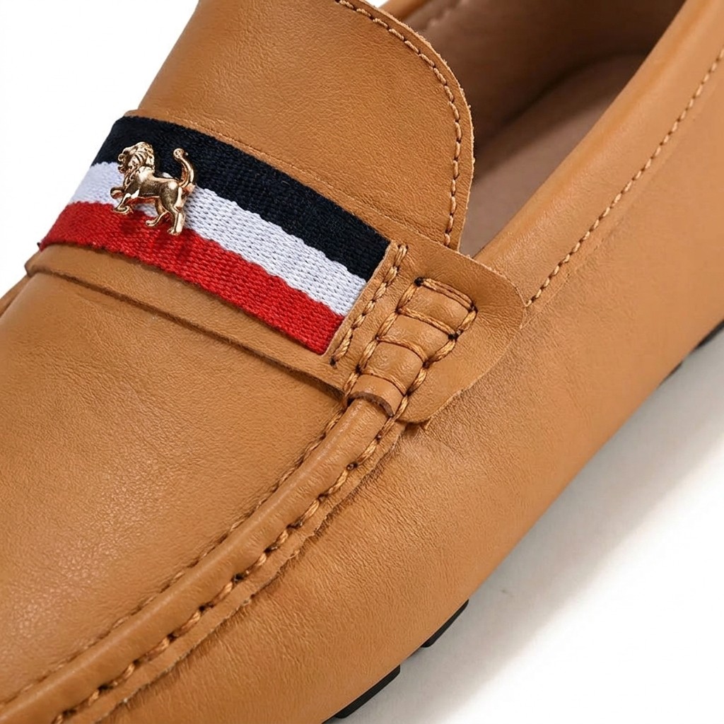 Fashionable Gaeta Stripe loafers for women, a comfortable and stylish warm-weather shoe.