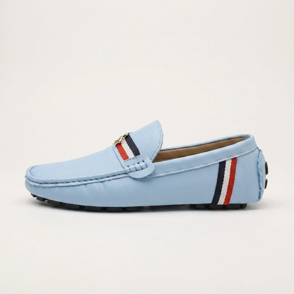 Women's Gaeta loafers with a chic stripe pattern, perfect for warm weather fashion.