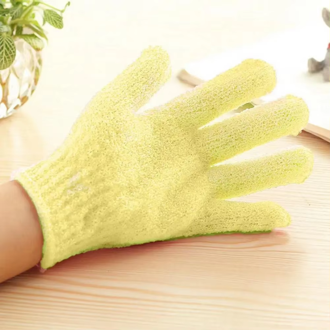 Elevate your spa at home experience with these women's gentle exfoliating bath gloves for soft skin.
