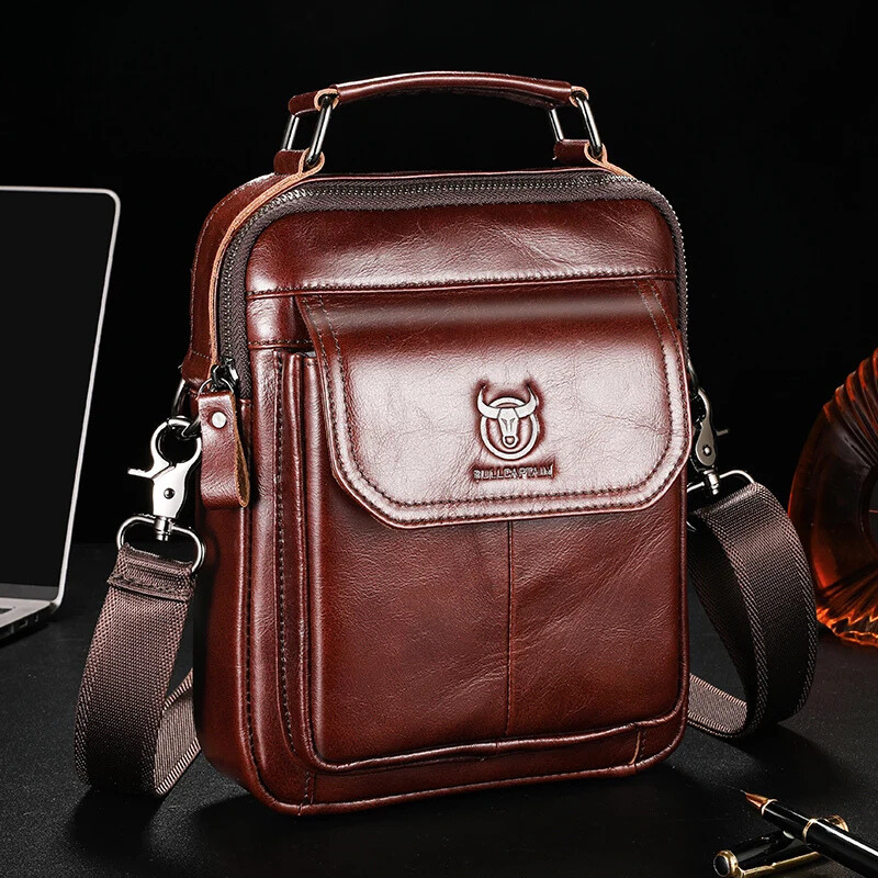 Women's genuine cowskin leather shoulder bag, a luxurious and durable everyday fashion accessory.