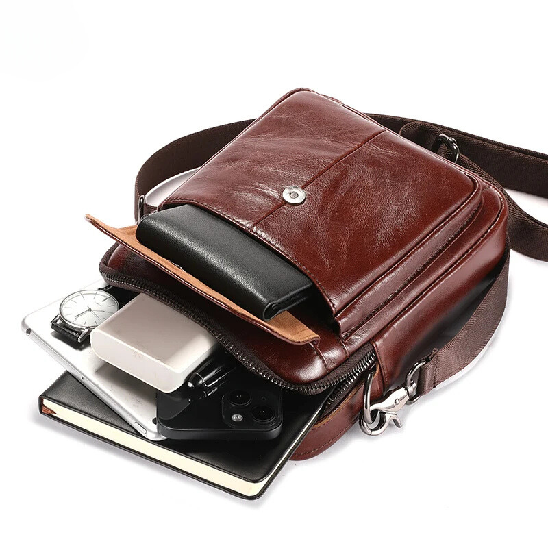 Fashionable women's genuine leather shoulder bag, a practical and luxurious cowskin handbag.