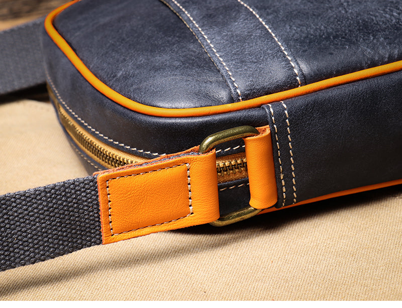 Classic genuine leather crossbody bag for women. Adjustable strap makes it a versatile everyday companion.