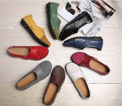 Women's genuine leather orthopedic loafers: ultimate comfort, arch support, and foot pain relief.