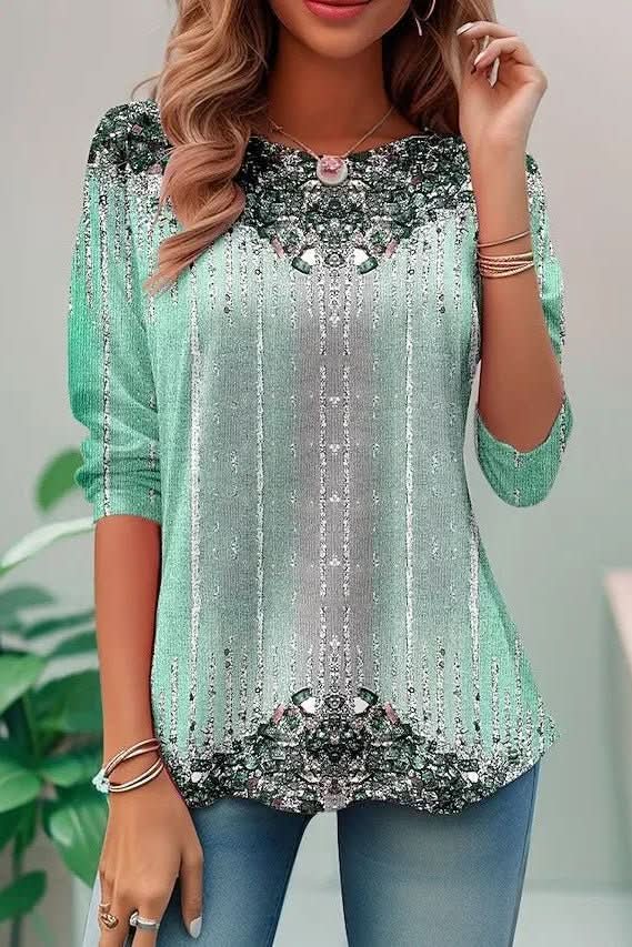 Sparkling women's party top with an elegant open back design. Features shimmering sequins & a comfortable loose fit.
