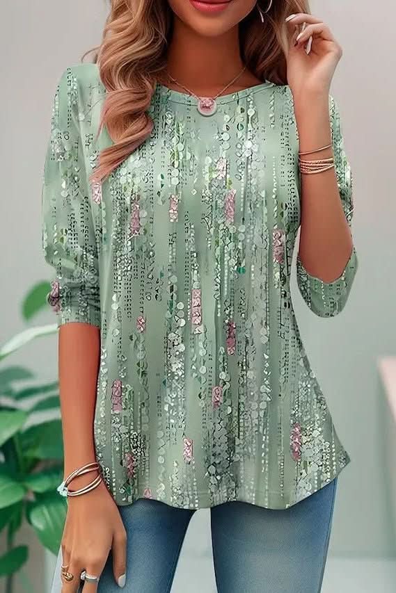 Stunning women's sequin evening top with a chic open back & three-quarter sleeves. Glamorous for going out.