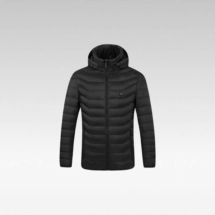 Women's heated windproof camping jacket, 3 heat modes, protecting from cold weather outdoors