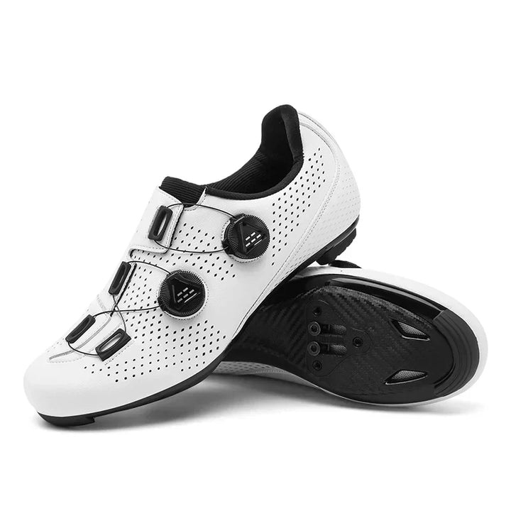 Durable women's mountain biking shoes with robust grip for challenging off-road trails.