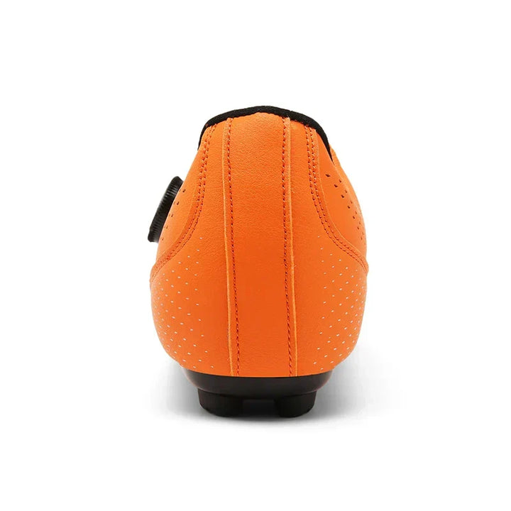 Comfortable women's cycling shoes, ergonomic fit for long-distance riding comfort.
