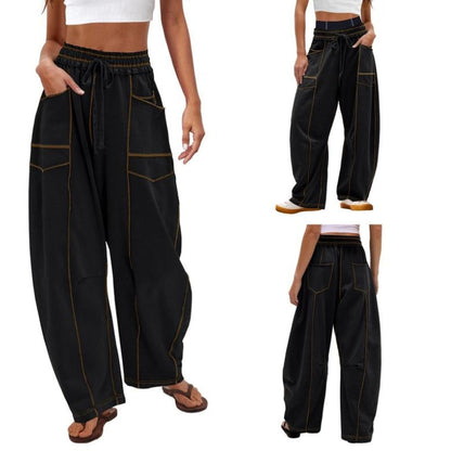 Women's high-rise barrel sweatpants in a relaxed fit, perfect for ultimate comfort & casual style.