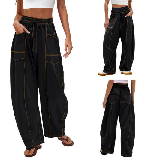 Women's high-rise barrel sweatpants in a relaxed fit, perfect for ultimate comfort & casual style.