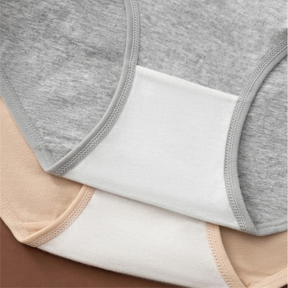 Model shot: Women's high-rise cotton briefs provide a comfortable, supportive fit.