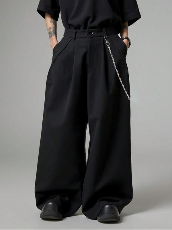 Women's high-rise wide-leg tailored trousers in a wool blend, perfect for elegant office and professional wear.