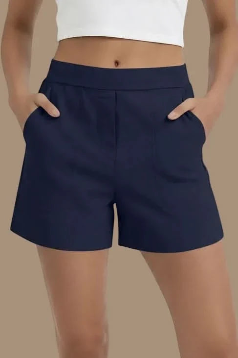 Versatile women's high waist active shorts, offering comfort & style for outdoor, sports, & casual use.