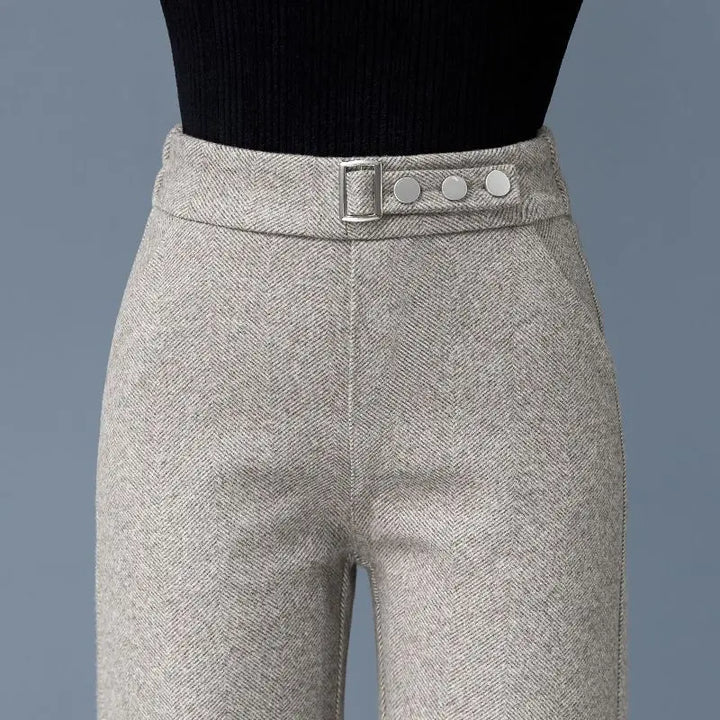 Full-length view of Women's High-Waist Tailored Astoria Pants, perfect for fashion-forward dress pants.
