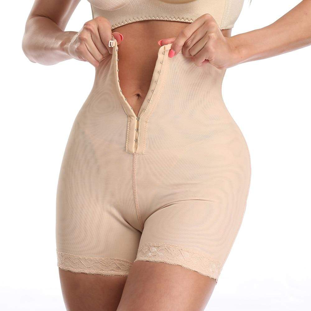 Women's high-waist tummy control shaping shorts for smooth body sculpting & everyday comfort under clothes.