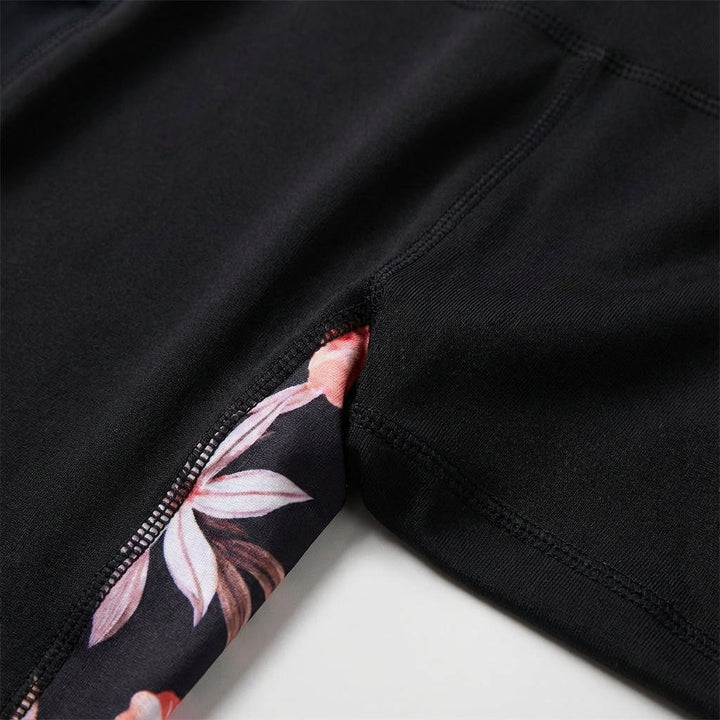Opaque high-waisted athletic leggings for women, designed for gym, yoga & workout comfort. Stretch fit.