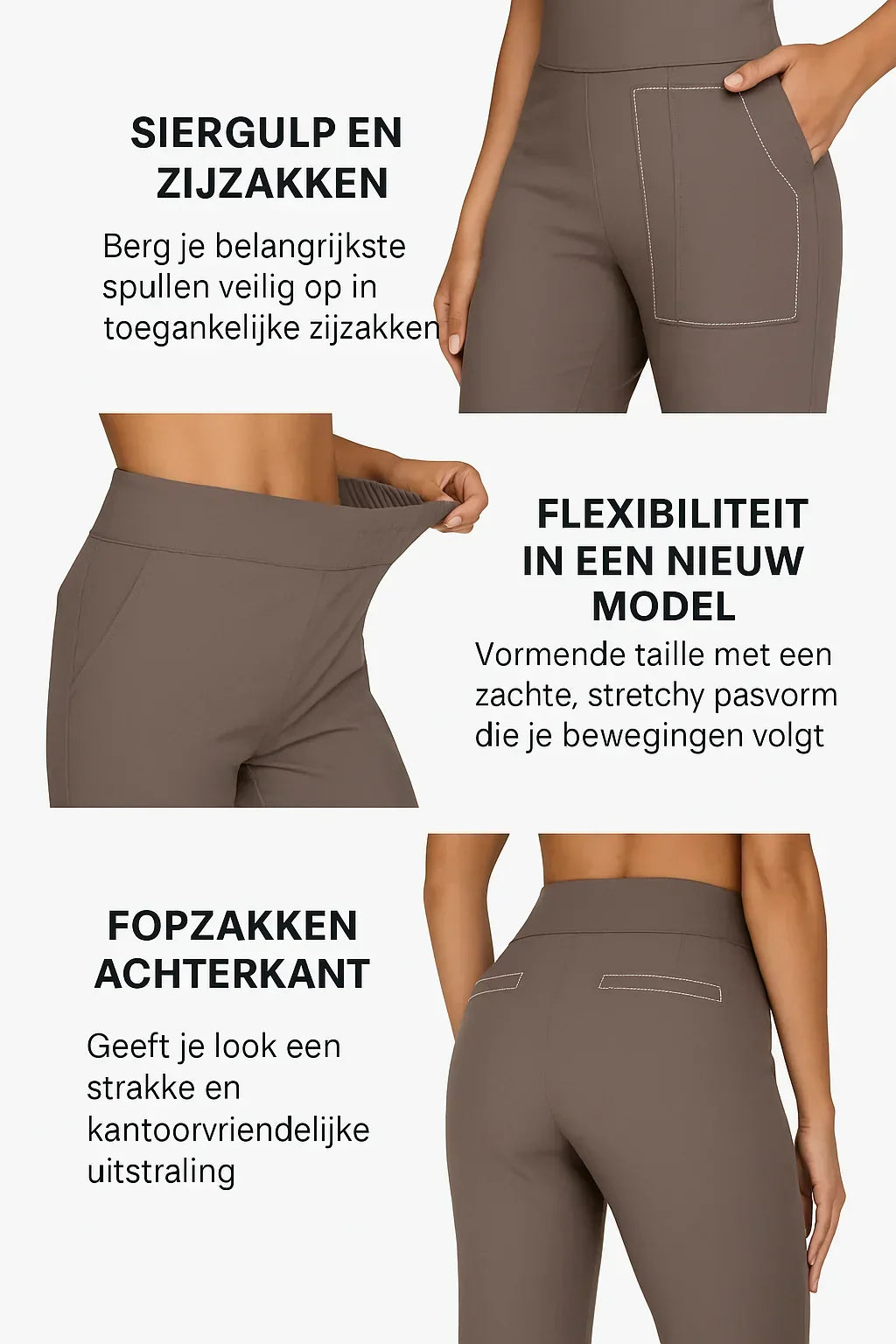 Women's high-waisted wide-leg pants in a flowing fabric, perfect for a sophisticated casual look.
