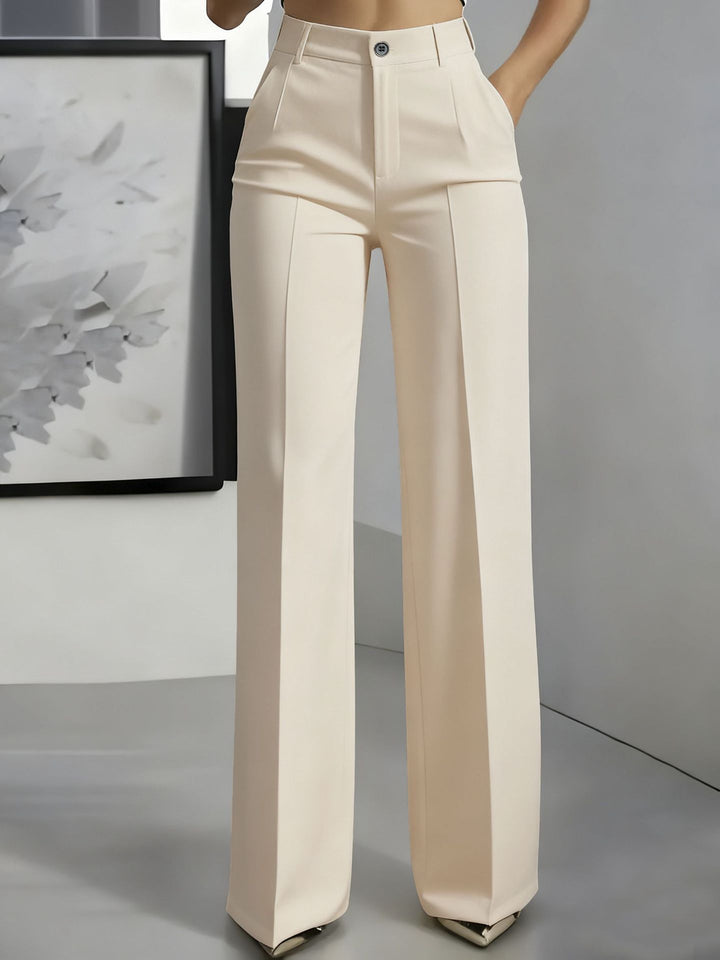 Chic high-waist wide-leg casual pants for women, comfortable and fashionable for everyday style.