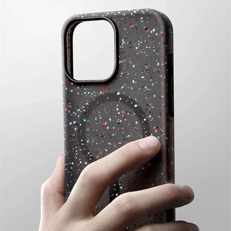 Artistic protection with this women's InkSplash iPhone case, a shockproof MagSafe phone cover.