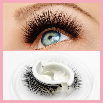 Instant Glam women's self-adhesive reusable false lashes. Easy to apply for a natural, beautiful eye makeup look.