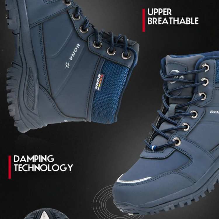 Pair of women's insulated hiking boots, durable outdoor footwear for winter trails